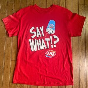 Vintage Graphic Tee Shirt Dairy Queen by Gildan, Size Medium Unisex